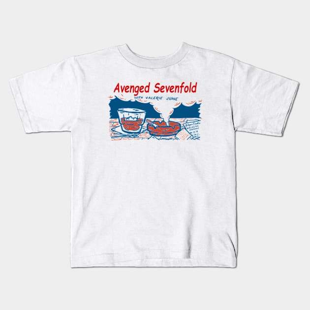 Vintage Sevenfold Kids T-Shirt by Animal Paper Art